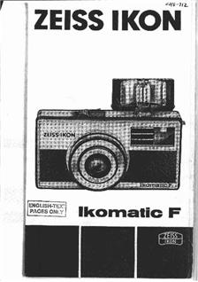 Zeiss Ikon Ikomatic manual. Camera Instructions.